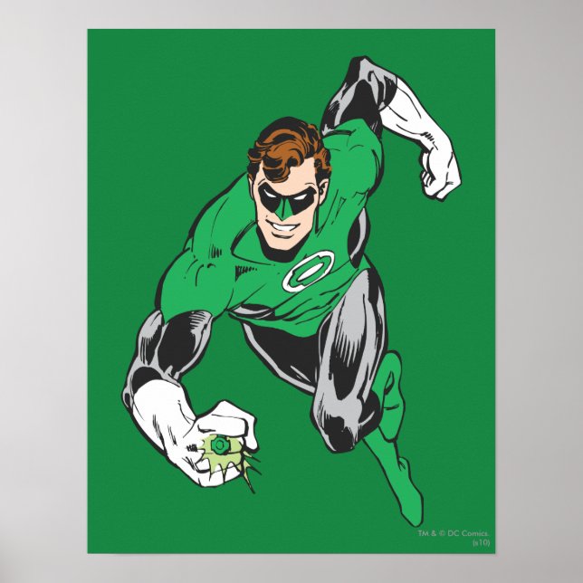 Green Lantern Fly Forward Poster (Front)
