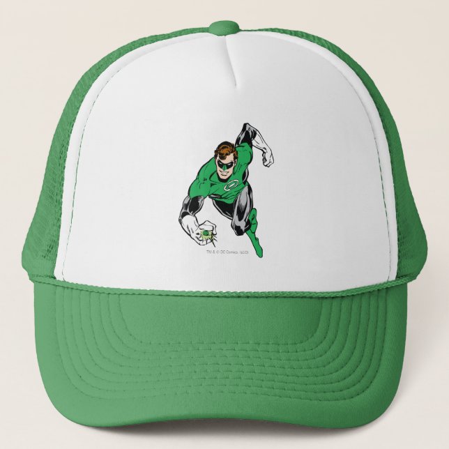 Green Lantern Fly Forward Trucker Hat (Front)