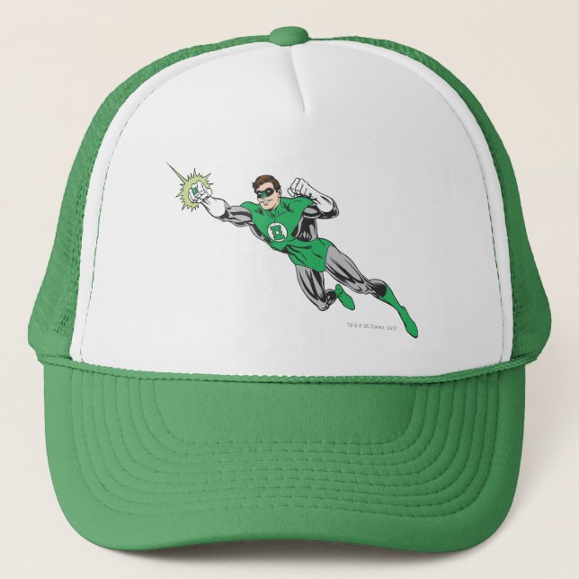 Green Lantern Fly Left 2 Trucker Hat (Front)
