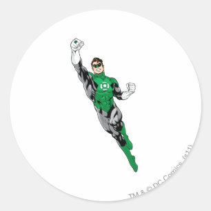 Green Lantern  - Flying Up Classic Round Sticker