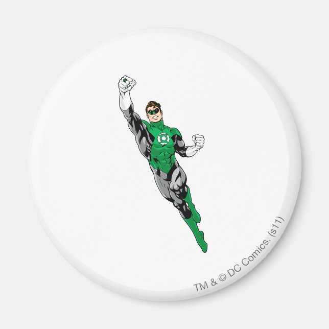 Green Lantern  - Flying Up Magnet (Front)