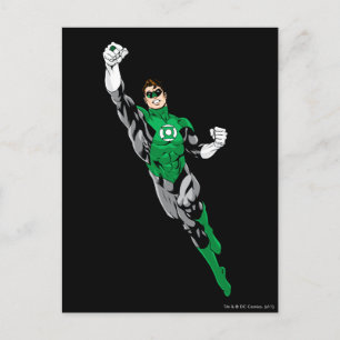 Green Lantern - Flying Up Postcard