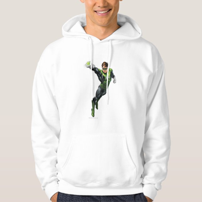Green Lantern - Fully Rendered,  Arm out Hoodie (Front)