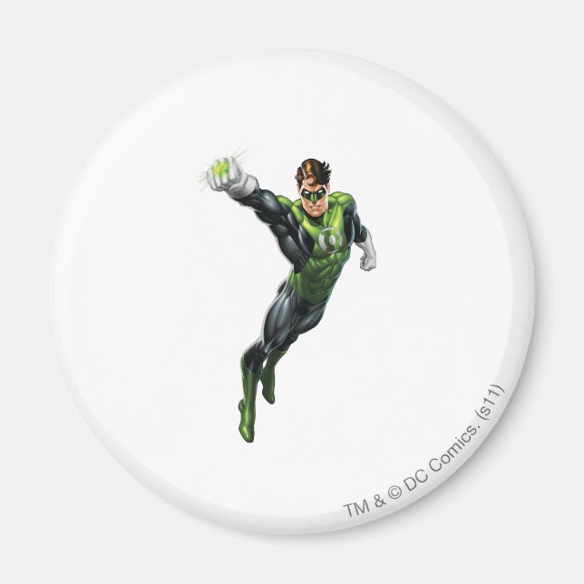 Green Lantern - Fully Rendered,  Arm out Magnet (Front)