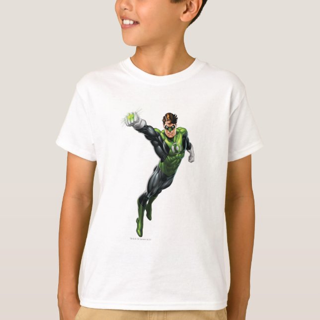 Green Lantern - Fully Rendered,  Arm out T-Shirt (Front)