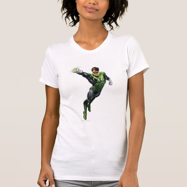 Green Lantern - Fully Rendered,  Arm out T-Shirt (Front)