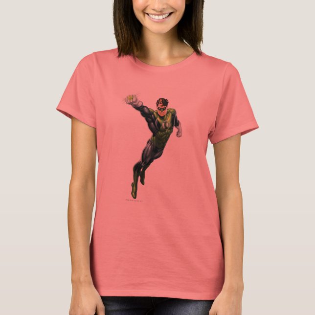 Green Lantern - Fully Rendered,  Arm out T-Shirt (Front)