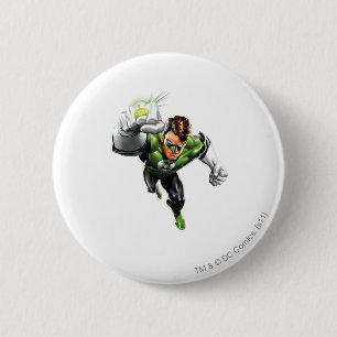 Green Lantern - Fully Rendered, Arm Raise 6 Cm Round Badge