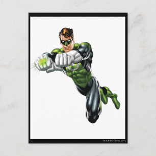 Green Lantern - Fully Rendered,  Both arms forward Postcard