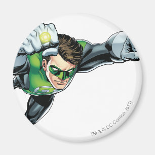 Green Lantern - Fully Rendered, Flying Right Magnet
