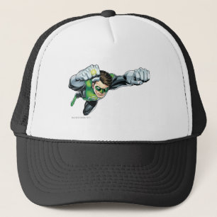 Green Lantern - Fully Rendered, Flying Right Trucker Hat