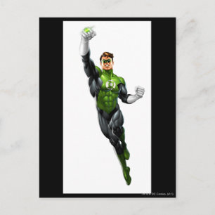 Green Lantern - Fully Rendered,  Flying Up Postcard