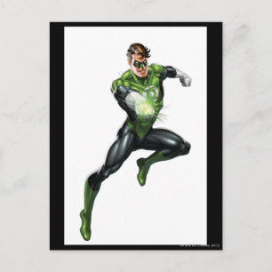 Green Lantern - Fully Rendered,  Jumping Postcard
