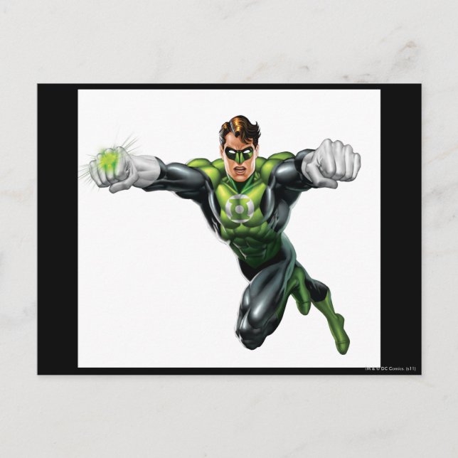 Green Lantern - Fully Rendered,  Looking Forward Postcard (Front)