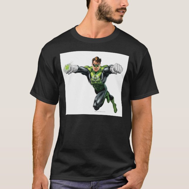 Green Lantern - Fully Rendered,  Looking Forward T-Shirt (Front)