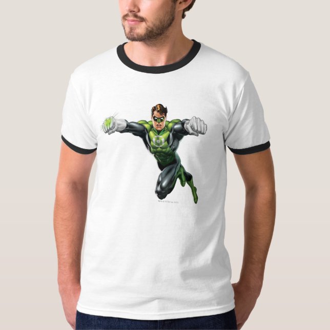 Green Lantern - Fully Rendered,  Looking Forward T-Shirt (Front)