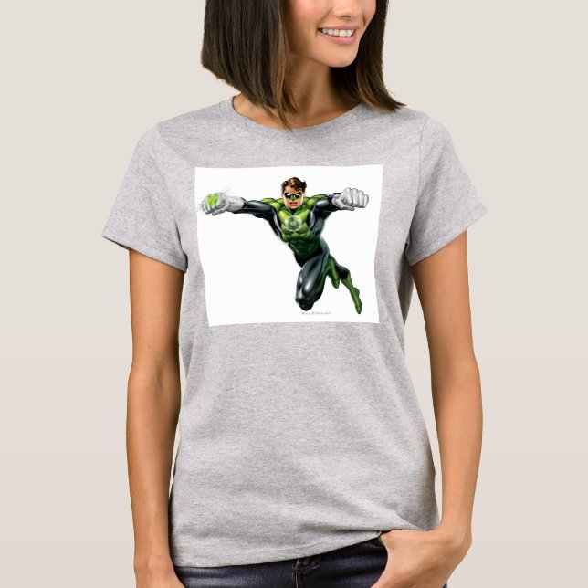 Green Lantern - Fully Rendered,  Looking Forward T-Shirt (Front)