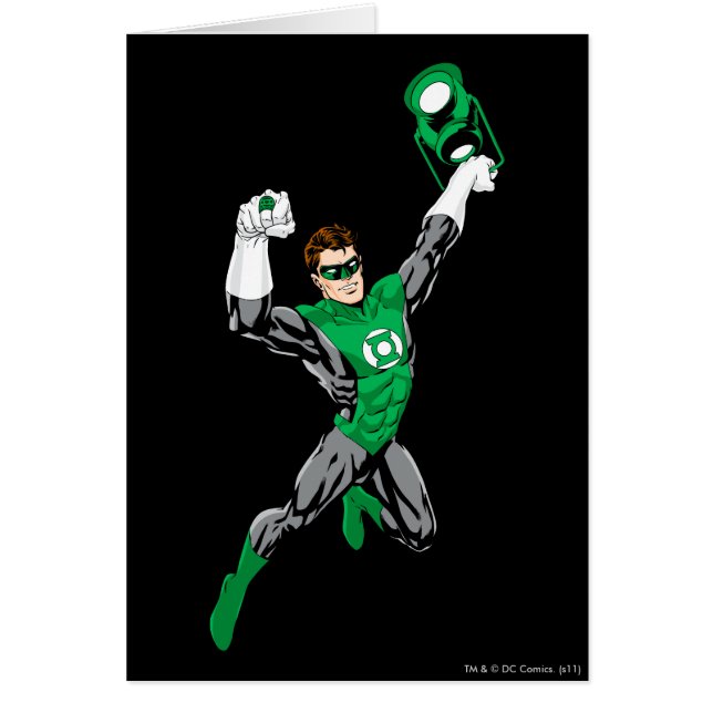 Green Lantern - Fully Rendered,  with lantern (Front)