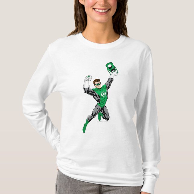 Green Lantern - Fully Rendered,  with lantern T-Shirt (Front)
