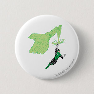 Green Lantern - Fully Rendered, with machine 6 Cm Round Badge