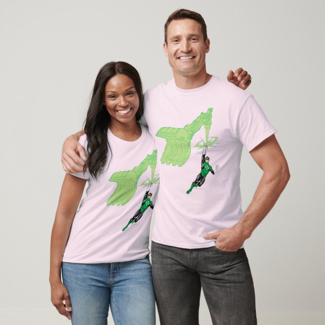 Green Lantern - Fully Rendered,  with machine T-Shirt (Unisex)