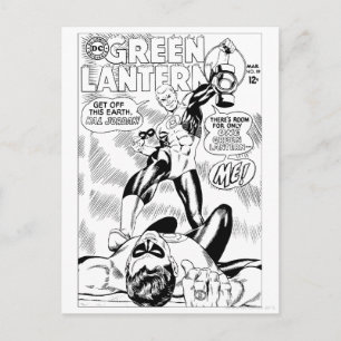 Green Lantern - Get Off this Earch Hal Jordan, Bla Postcard
