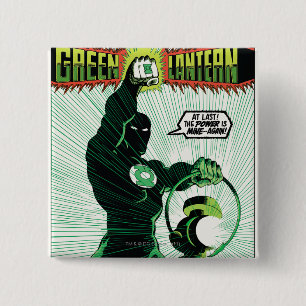 Green Lantern - Glowing Lantern 15 Cm Square Badge
