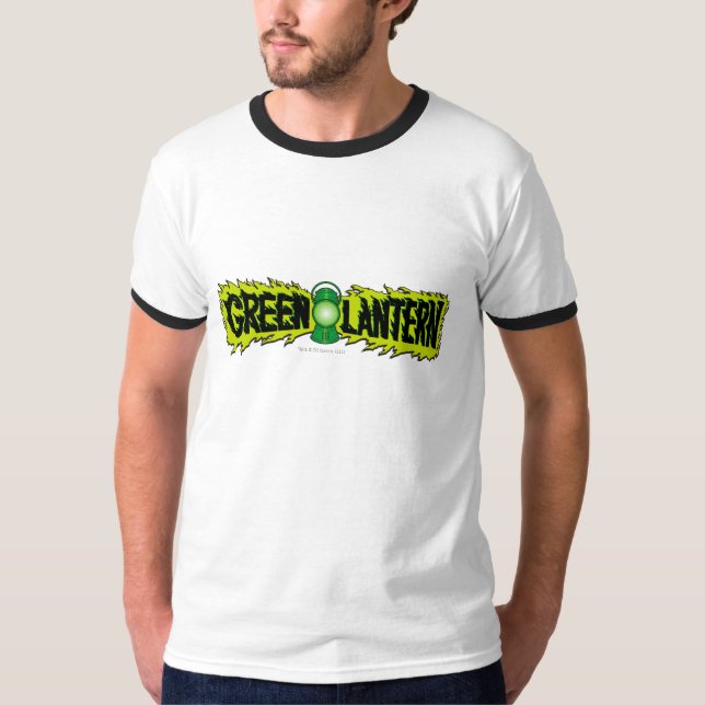 Green Lantern - Glowing Lantern 2 T-Shirt (Front)