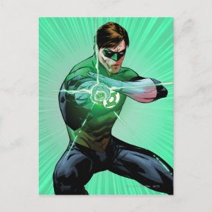Green Lantern & Glowing Ring Postcard