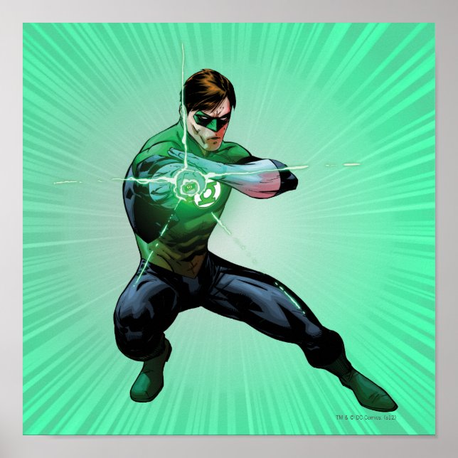 Green Lantern & Glowing Ring Poster (Front)