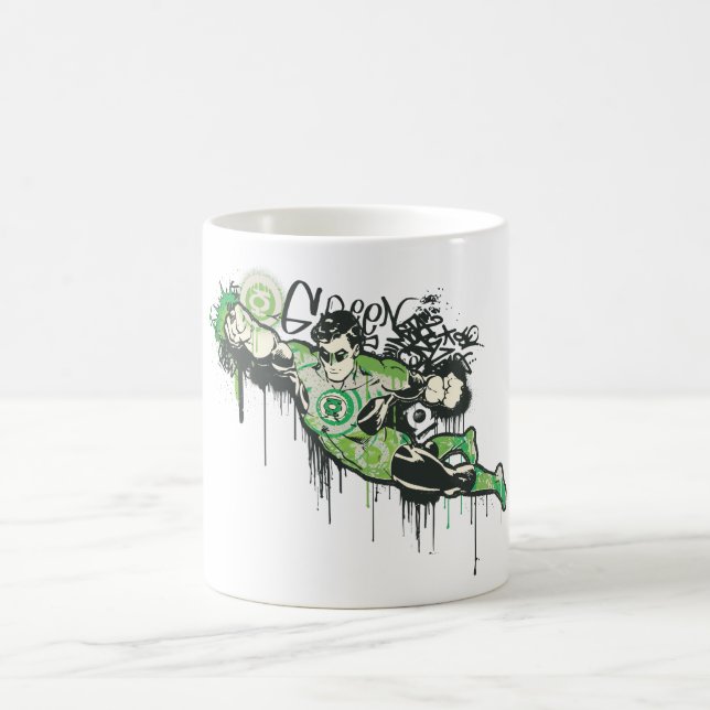 Green Lantern Graffiti Character Coffee Mug (Center)