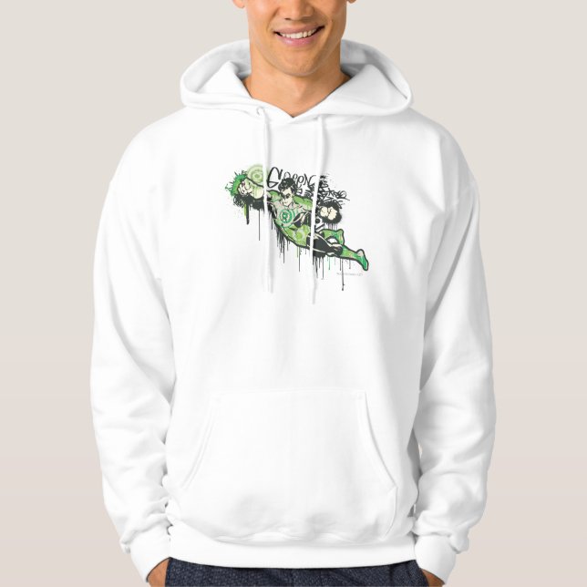 Green Lantern Graffiti Character Hoodie (Front)