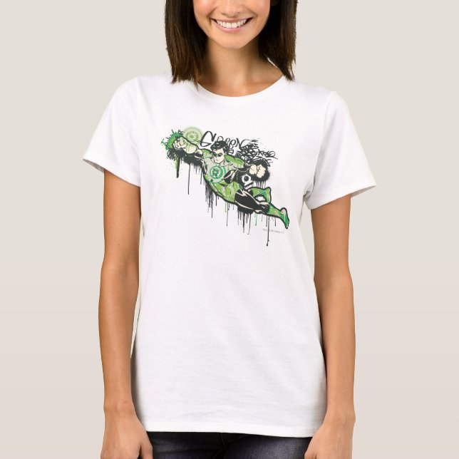 Green Lantern Graffiti Character T-Shirt (Front)