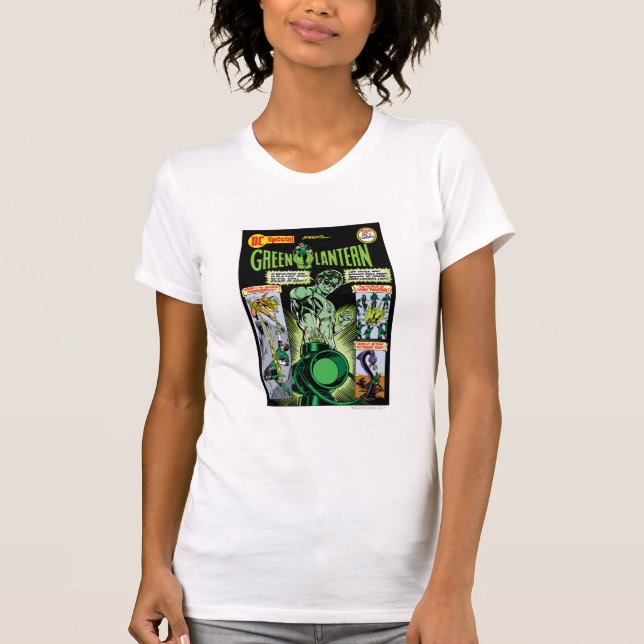 Green Lantern  - Green Shaded Comic T-Shirt (Front)