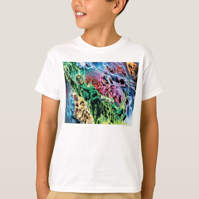Green Lantern Group - Colour T-Shirt (Front)