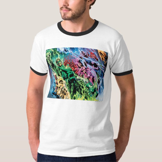 Green Lantern Group - Colour T-Shirt (Front)