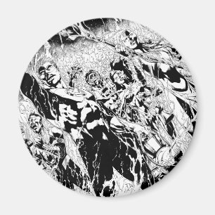 Green Lantern Group Magnet