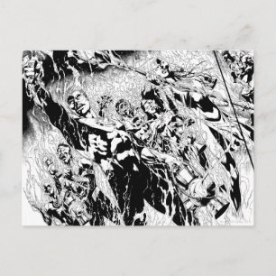 Green Lantern Group Postcard