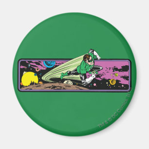 Green Lantern in Space Magnet