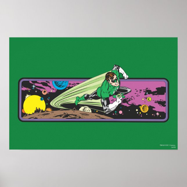 Green Lantern in Space Poster (Front)
