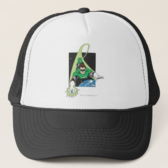 Green Lantern in Space Trucker Hat (Front)