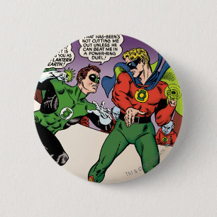 Green Lantern in the ring 6 Cm Round Badge