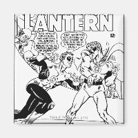Green Lantern in the ring, Black and White