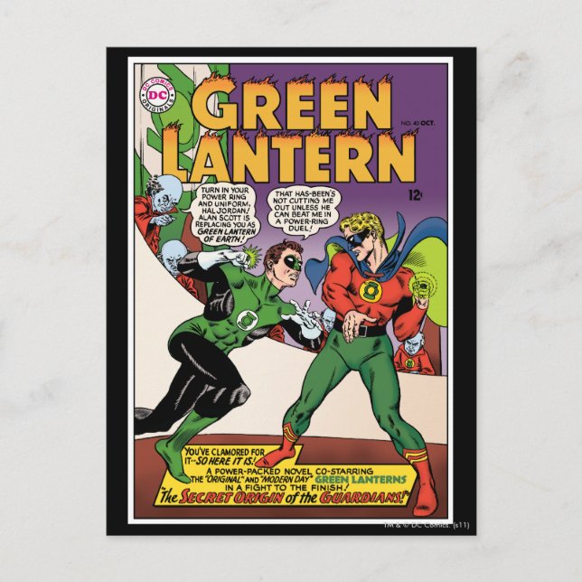 Green Lantern in the ring Postcard (Front)