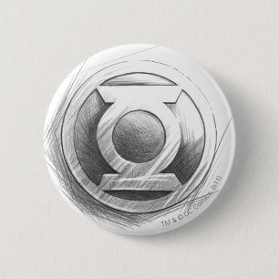 Green Lantern Insignia 6 Cm Round Badge