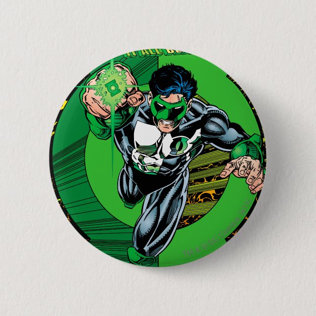 Green Lantern - It all begins here 6 Cm Round Badge (Front)