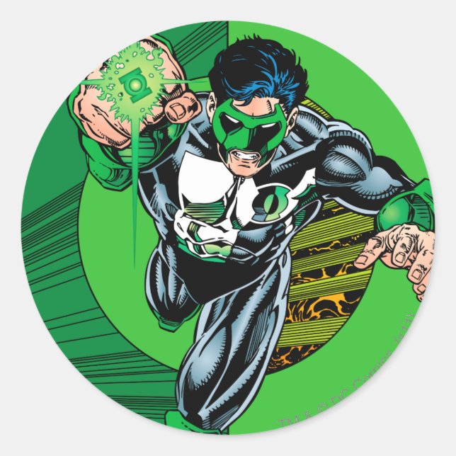 Green Lantern - It all begins here Classic Round Sticker (Front)