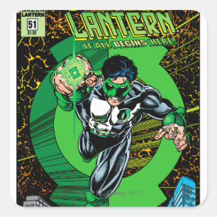 Green Lantern - It all begins here Square Sticker