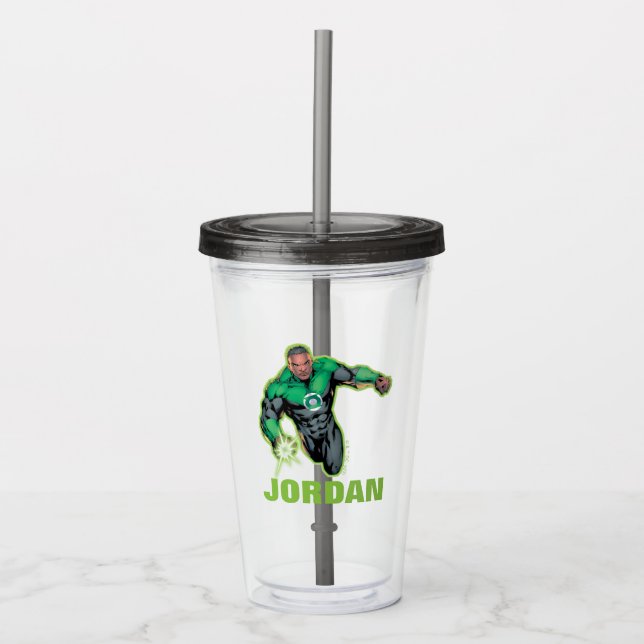 Green Lantern John Stewart Acrylic Tumbler (Front)