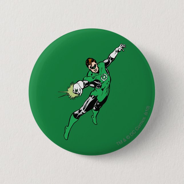 Green Lantern Jump 6 Cm Round Badge (Front)